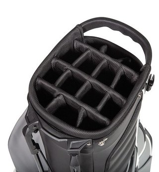 JuCad 2in1 FIirst Class stand bag, čierna/sivá/biela