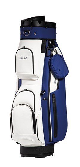 JuCad First Class Revolution cart bag, kráľovská modrá/biela