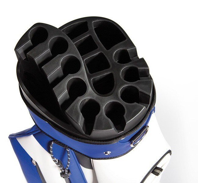 JuCad First Class Revolution cart bag, kráľovská modrá/biela