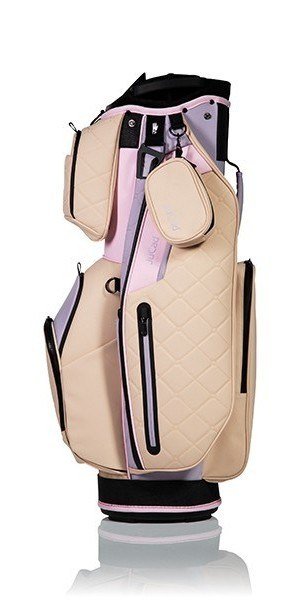 JuCad First Class cart bag, béžová/fialová/ružová
