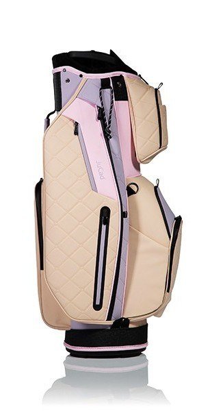 JuCad First Class cart bag, béžová/fialová/ružová