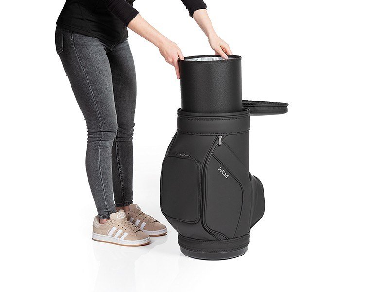 JuCad Jucad stool with cooler, čierna