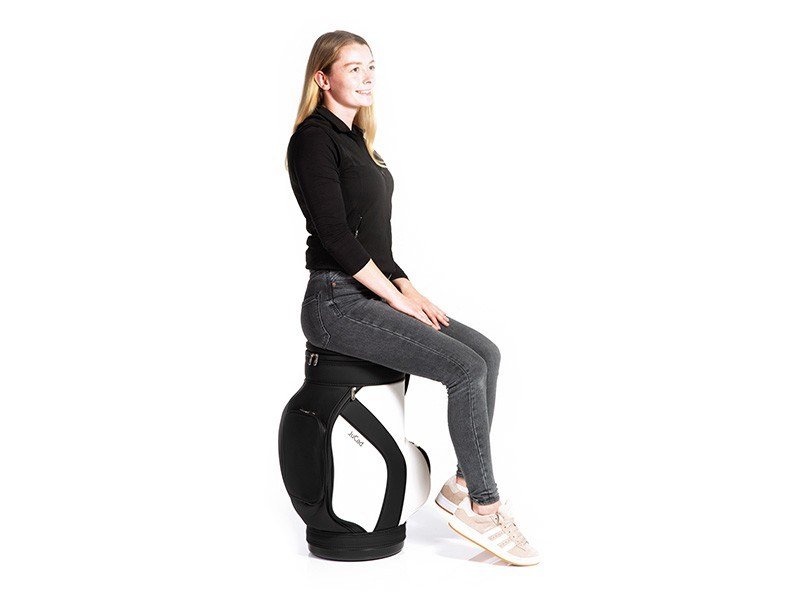 JuCad Jucad stool with cooler, černo/bílá