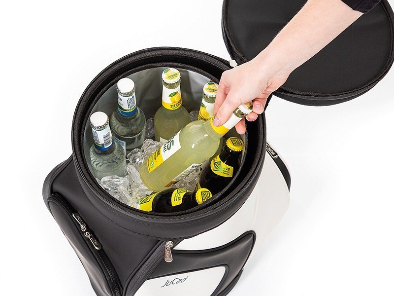 JuCad Jucad stool with cooler, černo/bílá