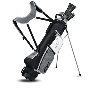 Masters GX1 Gts pánsky golfový polset, grafit + stand bag, čierny/sivý/biely