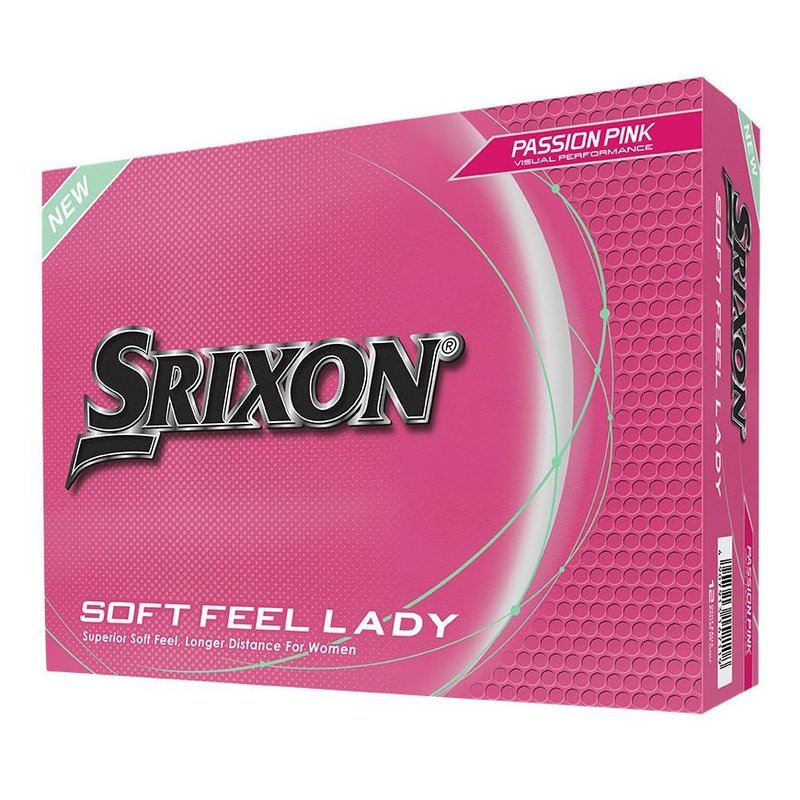 Srixon Soft Feel Lady dámske golfové loptičky, ružové