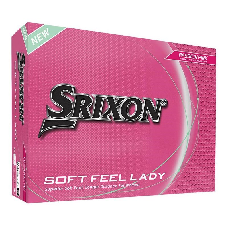 Srixon Soft Feel Lady dámske golfové loptičky, ružové