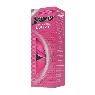 Srixon Soft Feel Lady dámske golfové loptičky, ružové