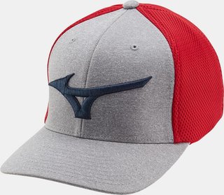 Mizuno Fitted Meshback pánska kšiltovka, červeno/tmavomodrá