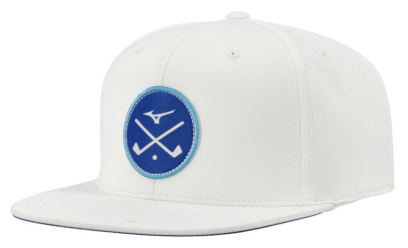 Mizuno Crossed Clubs Snapback golfová šiltovka, biela