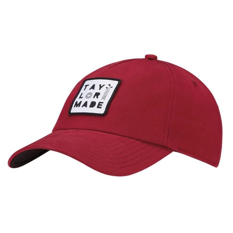 TaylorMade 5 panel golfová šiltovka, červená