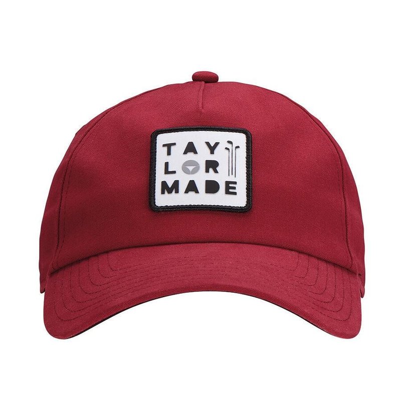 TaylorMade 5 panel golfová šiltovka, červená