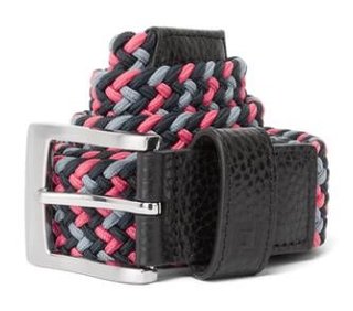 FootJoy Braided unisex opasok, čierno/ružový