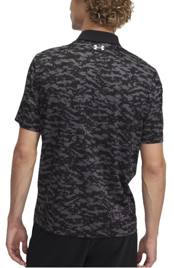 Under Armour Matchplay Printed pánske polo, čierne