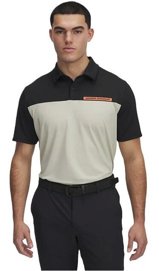 Under Armour T2G Color Block pánske polo, čierne