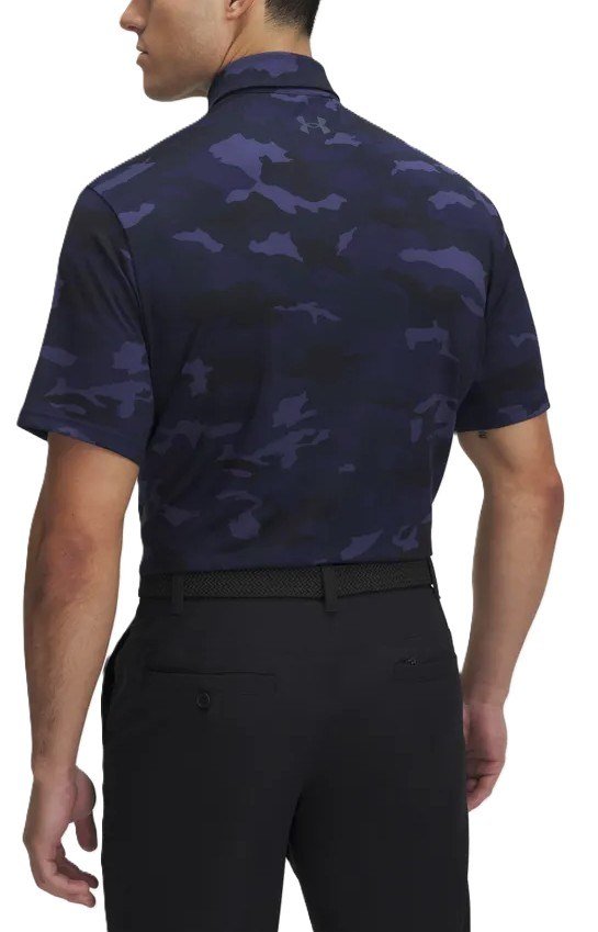 Under Armour Playoff 3.0 Printed pánske polo, midnight navy/downpour grey