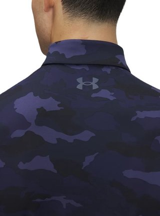 Under Armour Playoff 3.0 Printed pánske polo, midnight navy/downpour grey