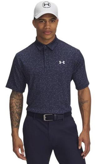 Under Armour Playoff 3.0 Printed pánske polo, midnight navy/downpour grey2