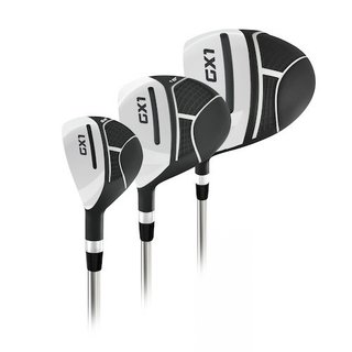 Masters GX1 Gts pánsky golfový set, oceľ, MLH + stand bag, čierny/sivý/biely