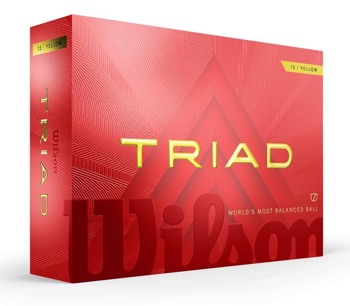 Wilson Triad golfové loptičky 2025, žlté