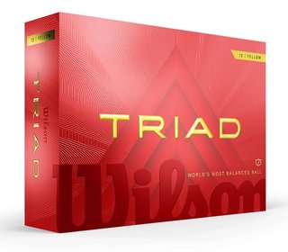 Wilson Triad golfové loptičky 2025, žlté