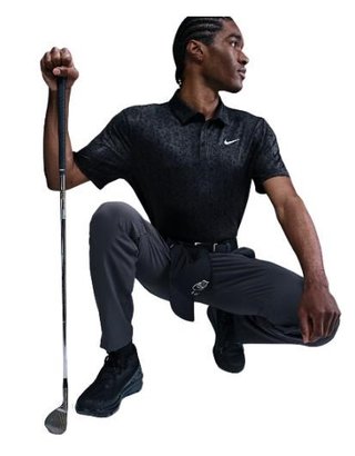 Nike Tour pánske polo, antracit/biela