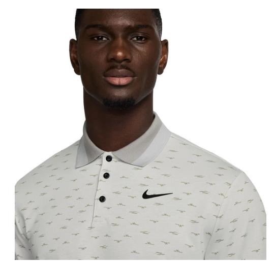 Nike Dri-Fit Tour Micro Print pánske polo, photon dust
