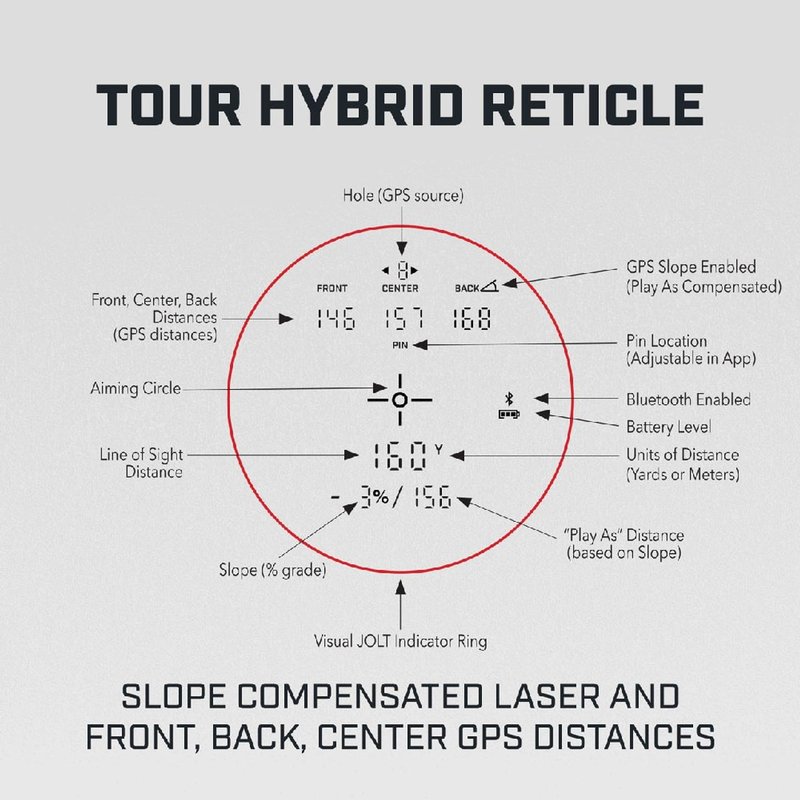 Bushnell Tour Hybrid laserový diaľkomer (Slope)