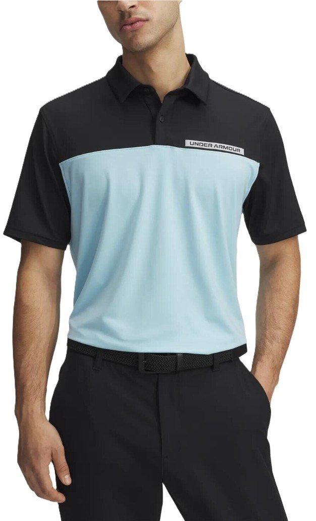 Under Armour T2G Color Block pánske polo, čierne
