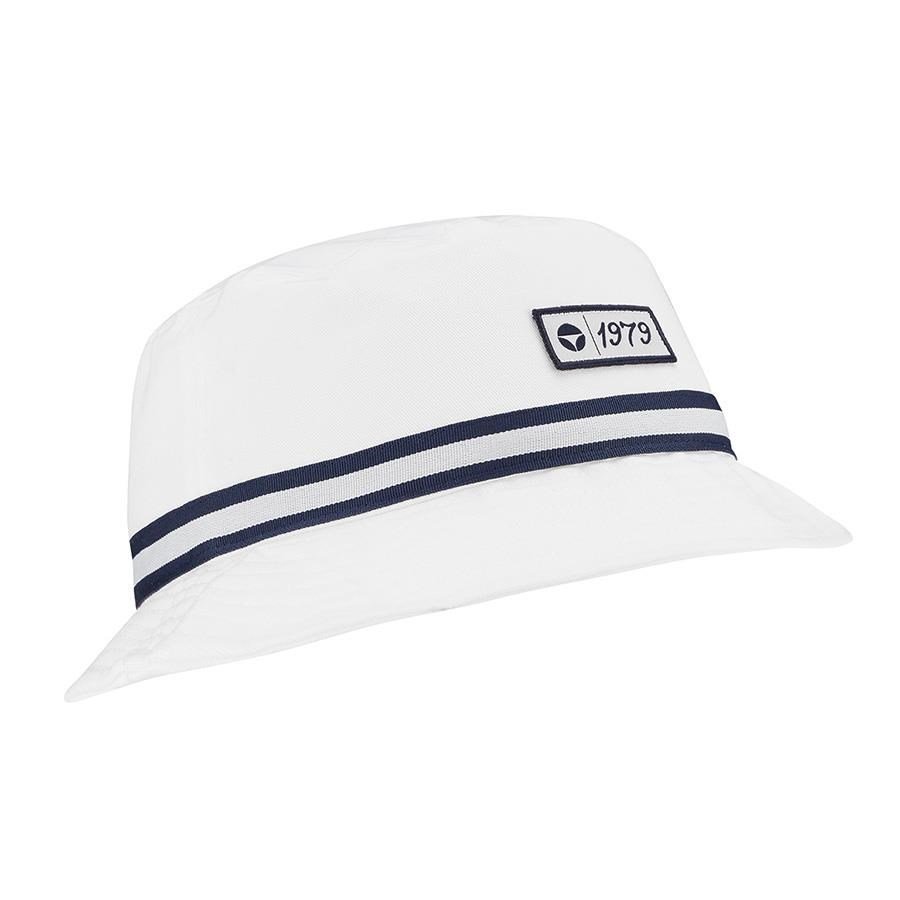 TaylorMade Vintage Twill Bucket klobúk, biely