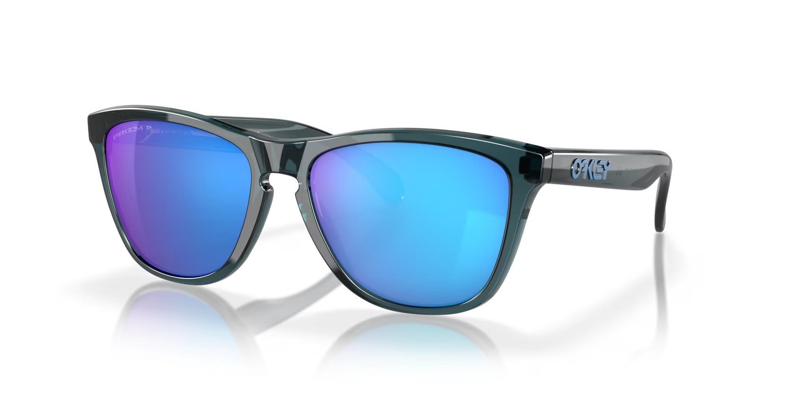 Oakley Frogskins slnečné okuliare, Prizm Sapphire Polarized Lenses/Crystal Black