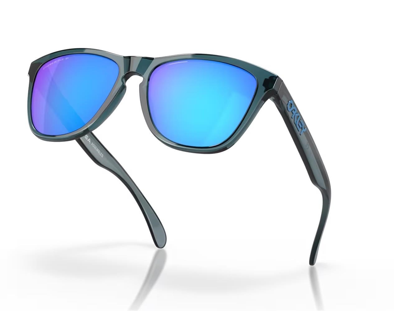 Oakley Frogskins slnečné okuliare, Prizm Sapphire Polarized Lenses/Crystal Black