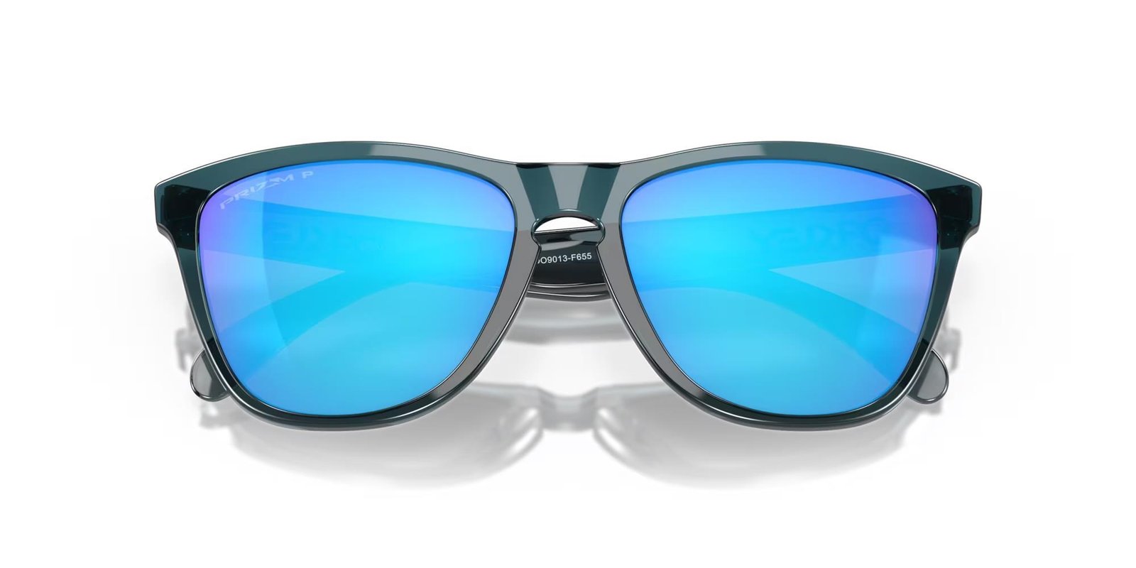 Oakley Frogskins slnečné okuliare, Prizm Sapphire Polarized Lenses/Crystal Black