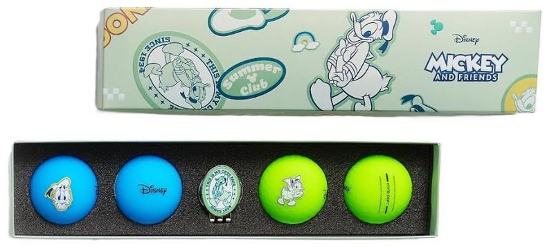Volvik VIVID DISNEY DONALD golfové loptičky, mix barev