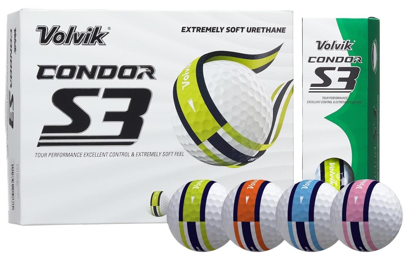 Volvik CONDOR S3 golfové loptičky, multi