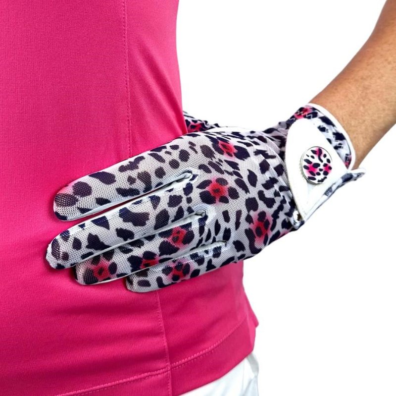 Best of Golf America Ladybird dámska golfová rukavica, bielo/ružová