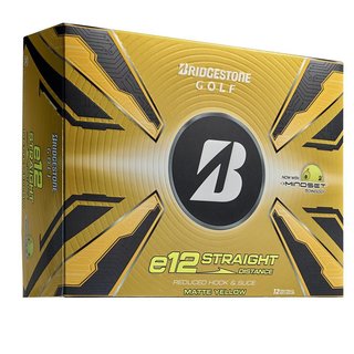 Bridgestone e12 Straight MindSet golfové loptičky, žlté