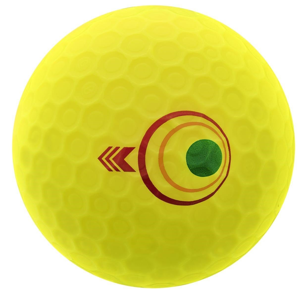 Bridgestone e12 Straight MindSet golfové loptičky, žlté