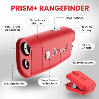 Pinned Prism+ laserový diaľkomer, červený
