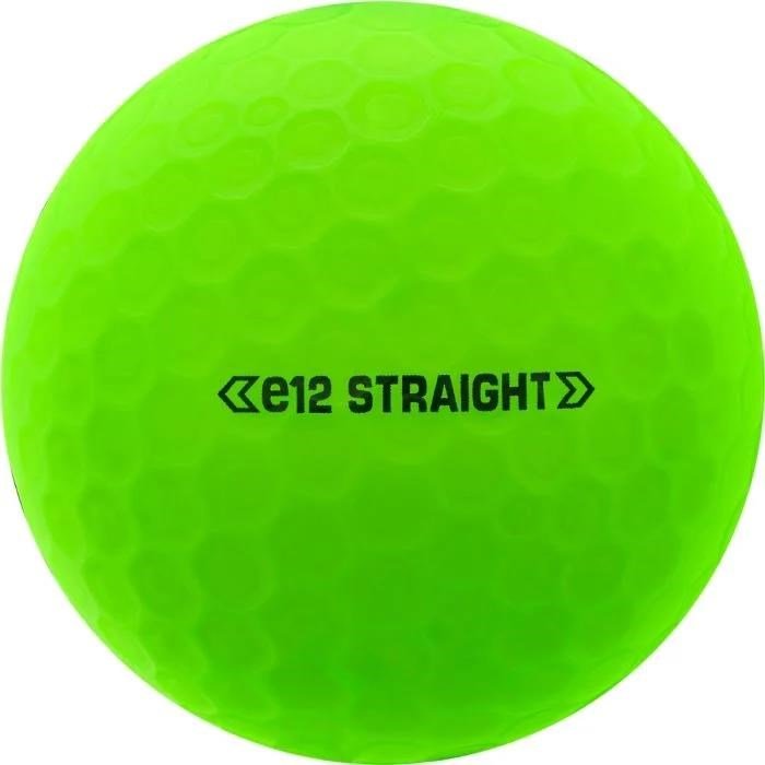 Bridgestone e12 Straight MindSet golfové loptičky, matné zelené