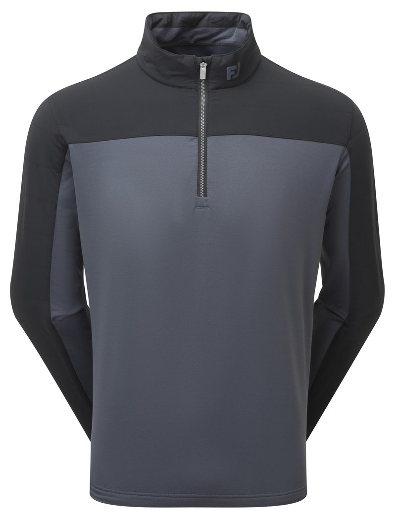 FootJoy ThermoSeries Hybrid Midlayer pánska mikina, čierna/charcoal