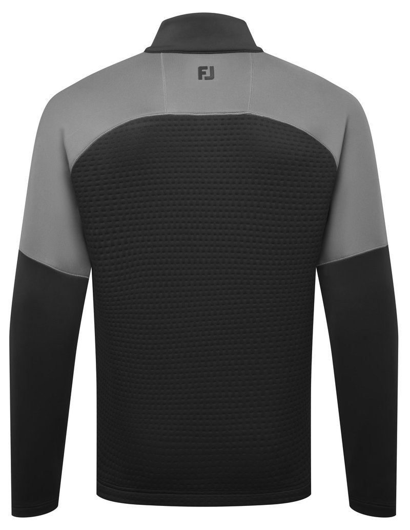 FootJoy ThermoSeries Jacquard Midlayer pánska mikina, čierna/charcoal