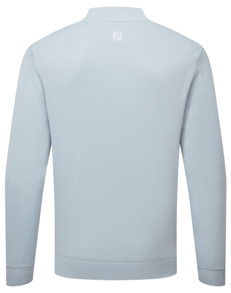 FootJoy Drirelease Full-Zip Lined pánsky sveter, skyway