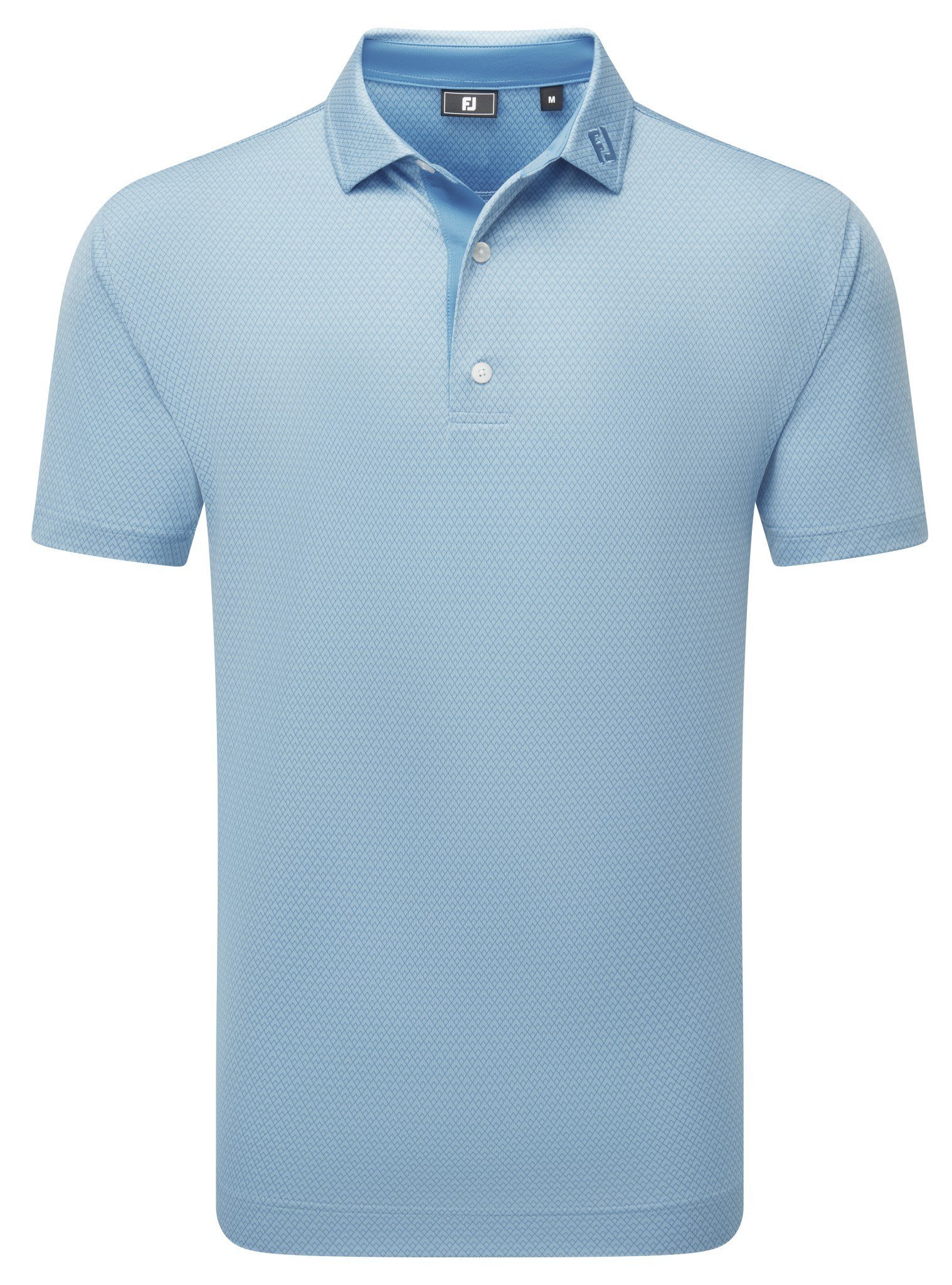 FootJoy Deco Diamond Print pánske polo, air blue/high tide