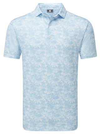 FootJoy GARDEN PRINT pánske polo, air blue