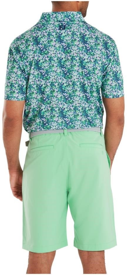 FootJoy Garden Print Lisle pánske polo, navy