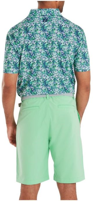 FootJoy Garden Print Lisle pánske polo, navy