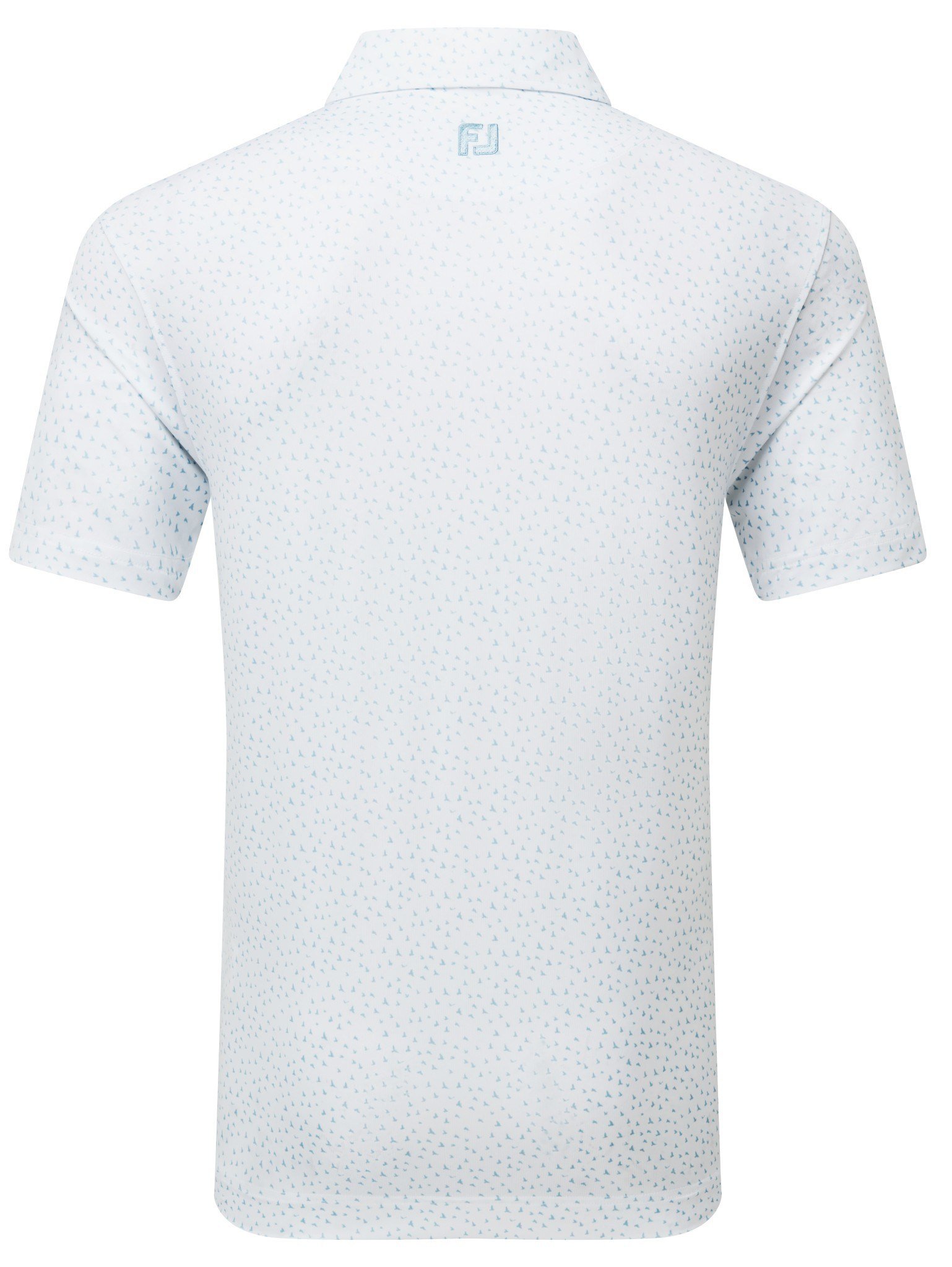 FootJoy BIRD PRINT pánske polo, white/air blue