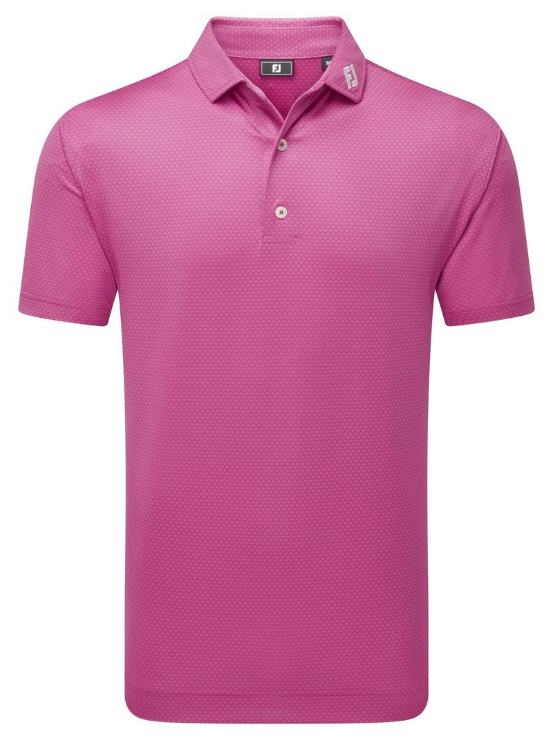 FootJoy Abacus Print pánske polo, magenta