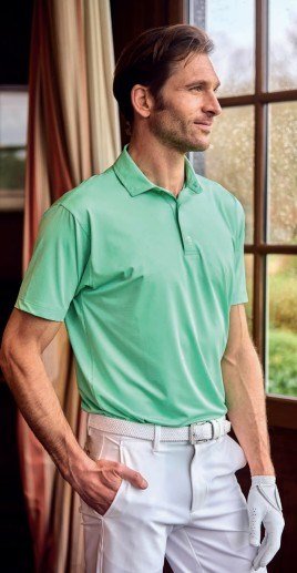 FootJoy Abacus Print pánske polo, zelené